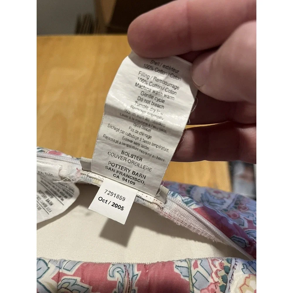 POTTERY BARN BOLSTER, Jane Paisley 12